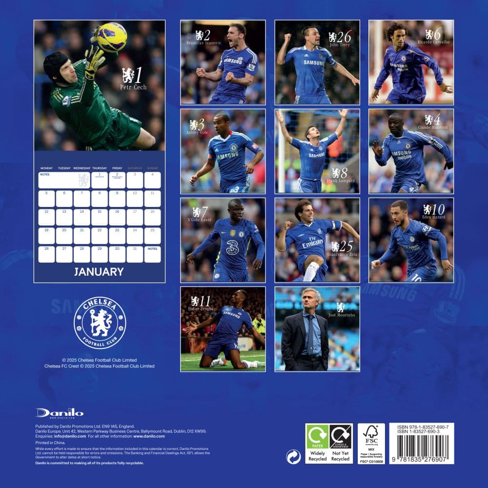 Chelsea Legends 2026 Wall Calendar First Alternate Image