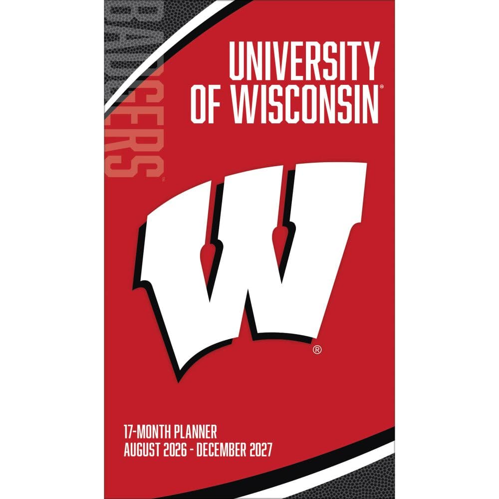 Wisconsin Badgers 2027 17 Month Pocket Planner Main Product Image
