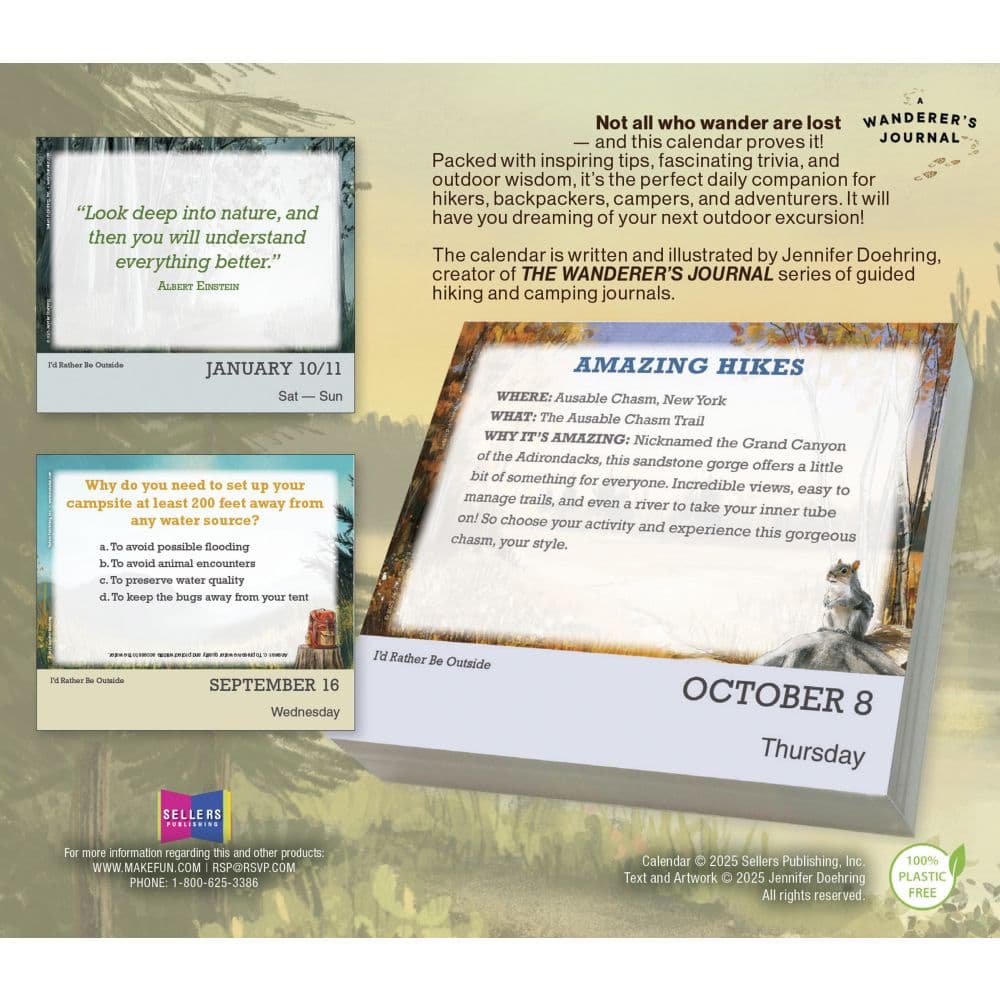 I&#39;d Rather Be Outside 2026 Desk Calendar First Alternate Image