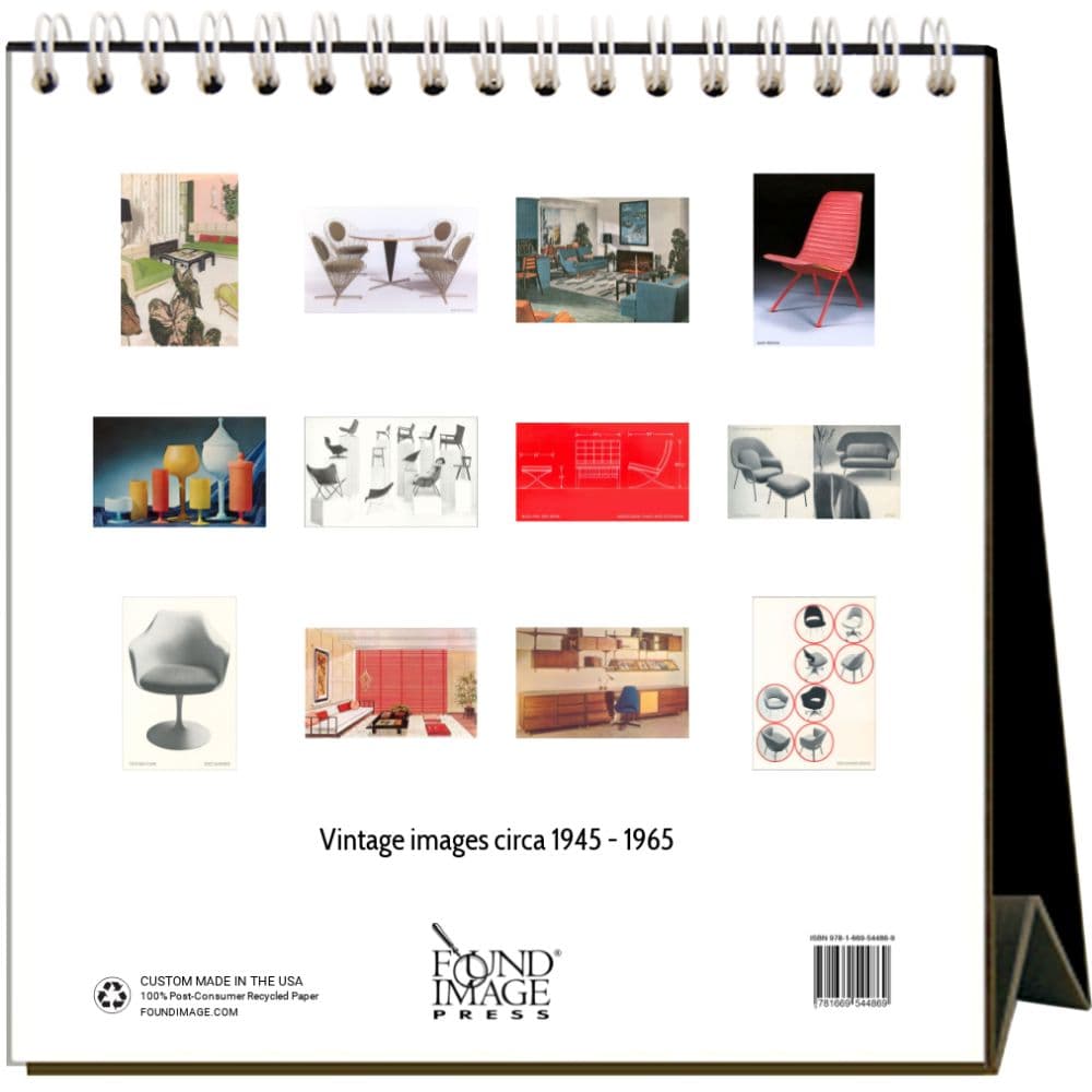 Mid-Century Modern 2025 Easel Desk Calendar First Alternate Image width="1000" height="1000"