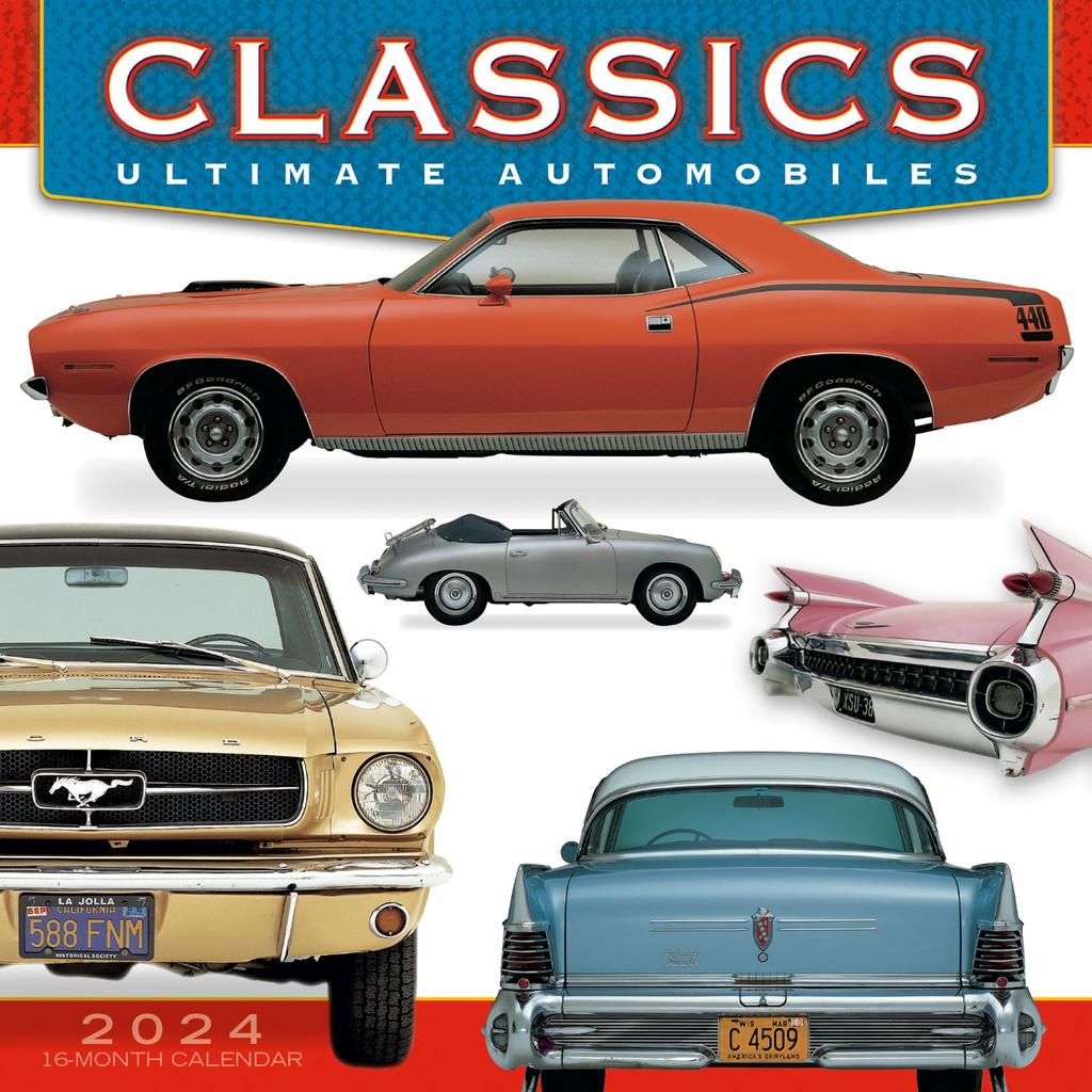 Automobiles Ultimate Classics 2024 Wall Calendar Main Image