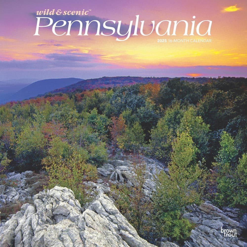 Pennsylvania Wild and Scenic 2025 Wall Calendar Main Image