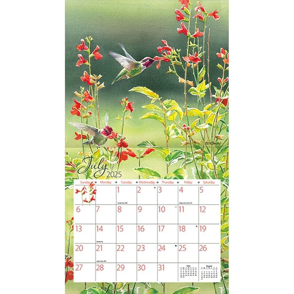 Hummingbirds by Susan Bourdet 2025 Wall Calendar Second Alternate Image width=&quot;1000&quot; height=&quot;1000&quot;