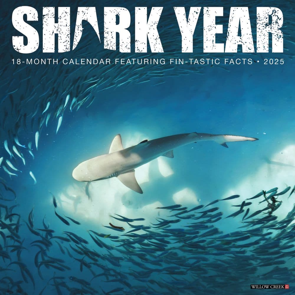 Shark Year 2025 Wall Calendar Main Product Image width=&quot;1000&quot; height=&quot;1000&quot;