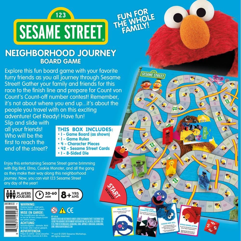 Sesame Street Neighborhood Journey Board Game Alternate Image 1