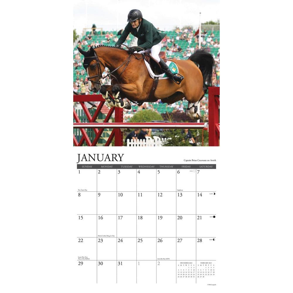 Hunter 2023 Calendar Hunter Jumper 2023 Wall Calendar - Calendars.com