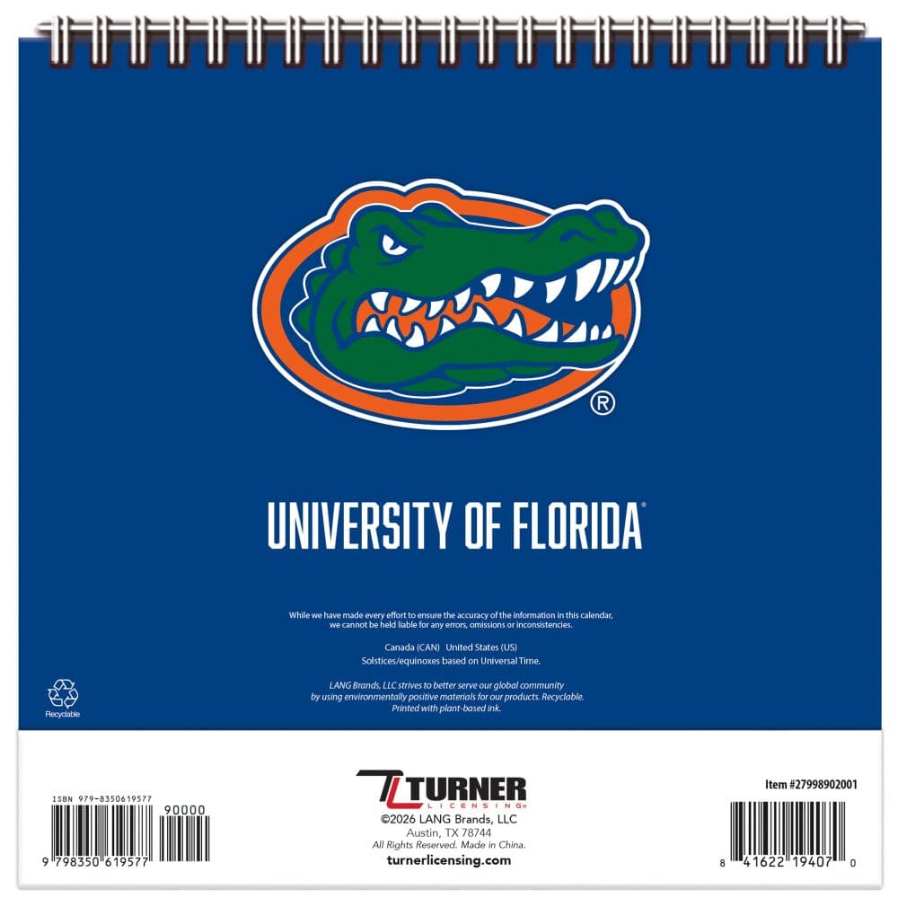 Florida Gators 2027 Easel Desk Calendar Third Alternate Image