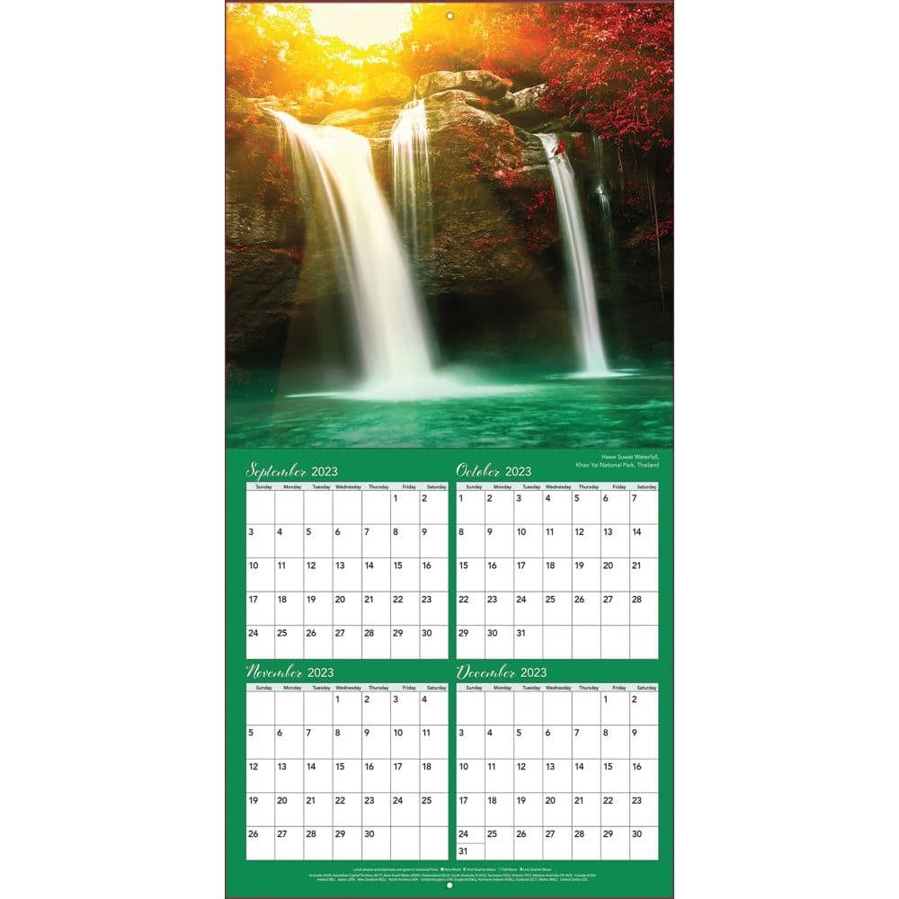 Waterfalls 2024 Mini Wall Calendar