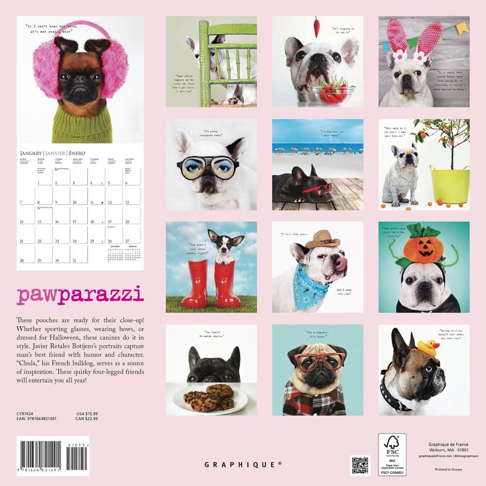 Pawparazzi 2024 Wall Calendar First Alternate Image width=&quot;1000&quot; height=&quot;1000&quot;