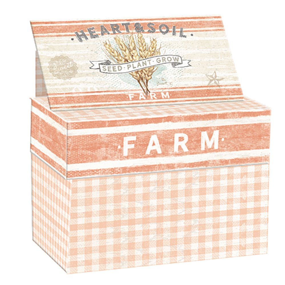 Farmhouse Recipe Card Box w/ Recipe Cards by Chad Barrett
