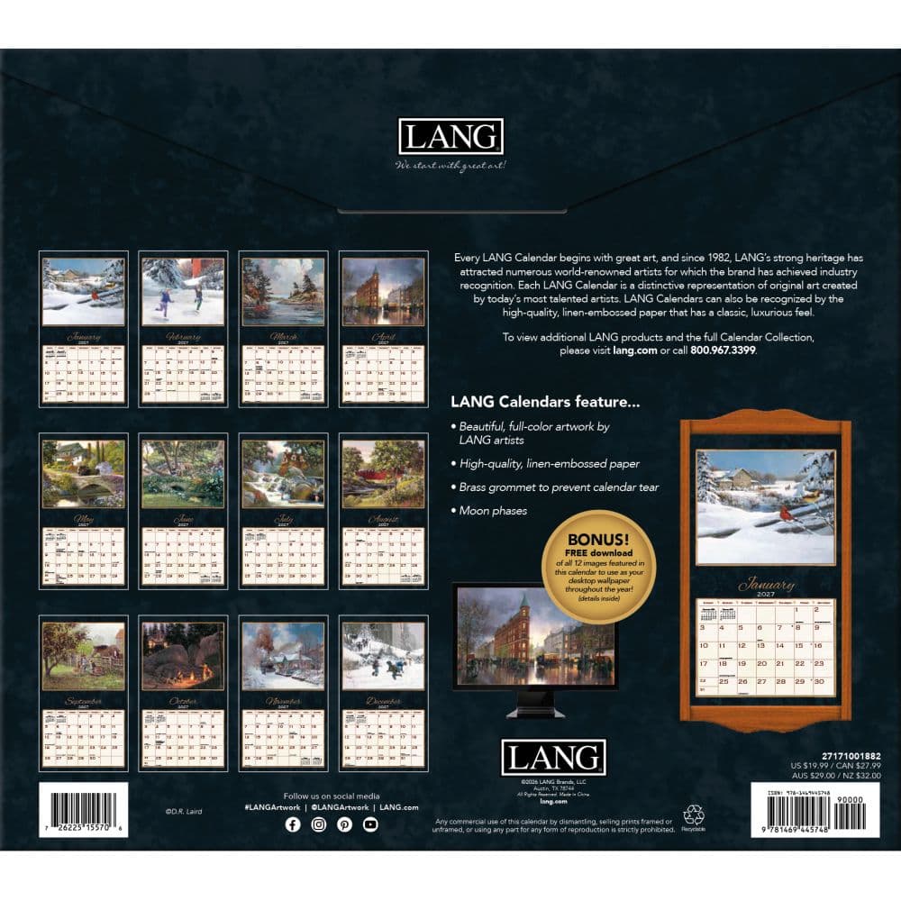 Treasured Times Special Edition 2027 Wall Calendar First Alternate Image