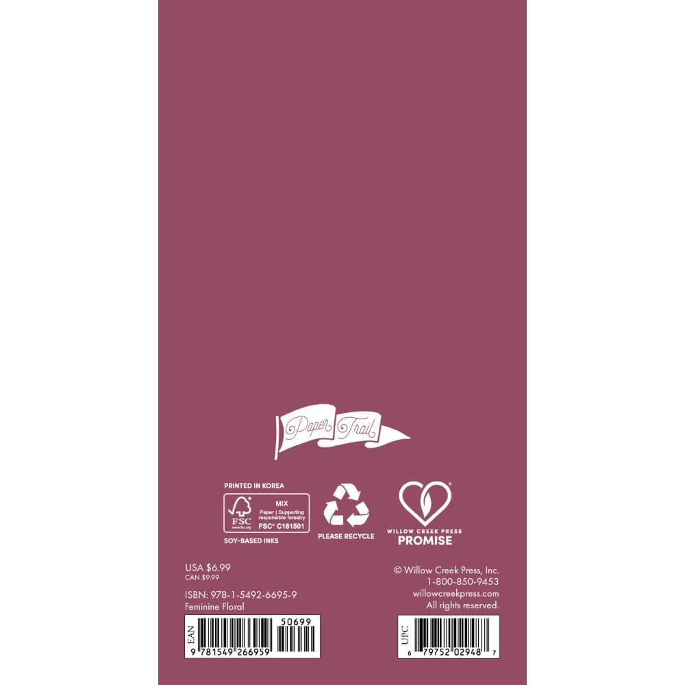 Feminine Floral 2027 Monthly Pocket Planner First Alternate Image