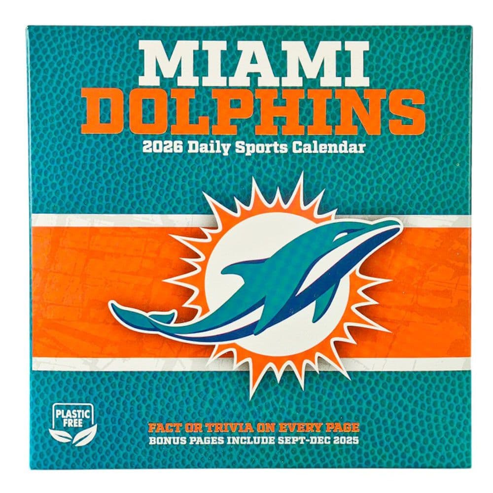 NFL Miami Dolphins 2026 Desk Calendar First Alternate Image