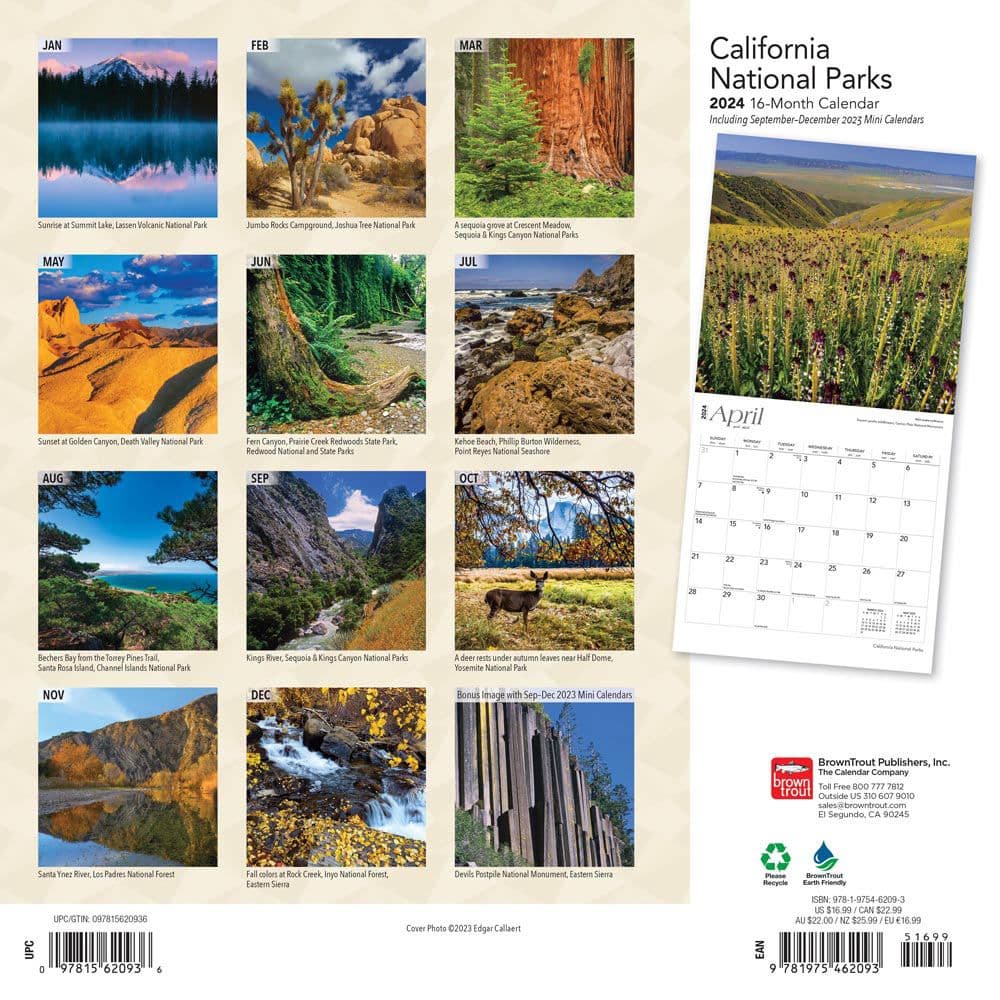 California National Parks 2024 Wall Calendar First Alternate  Image width=&quot;1000&quot; height=&quot;1000&quot;