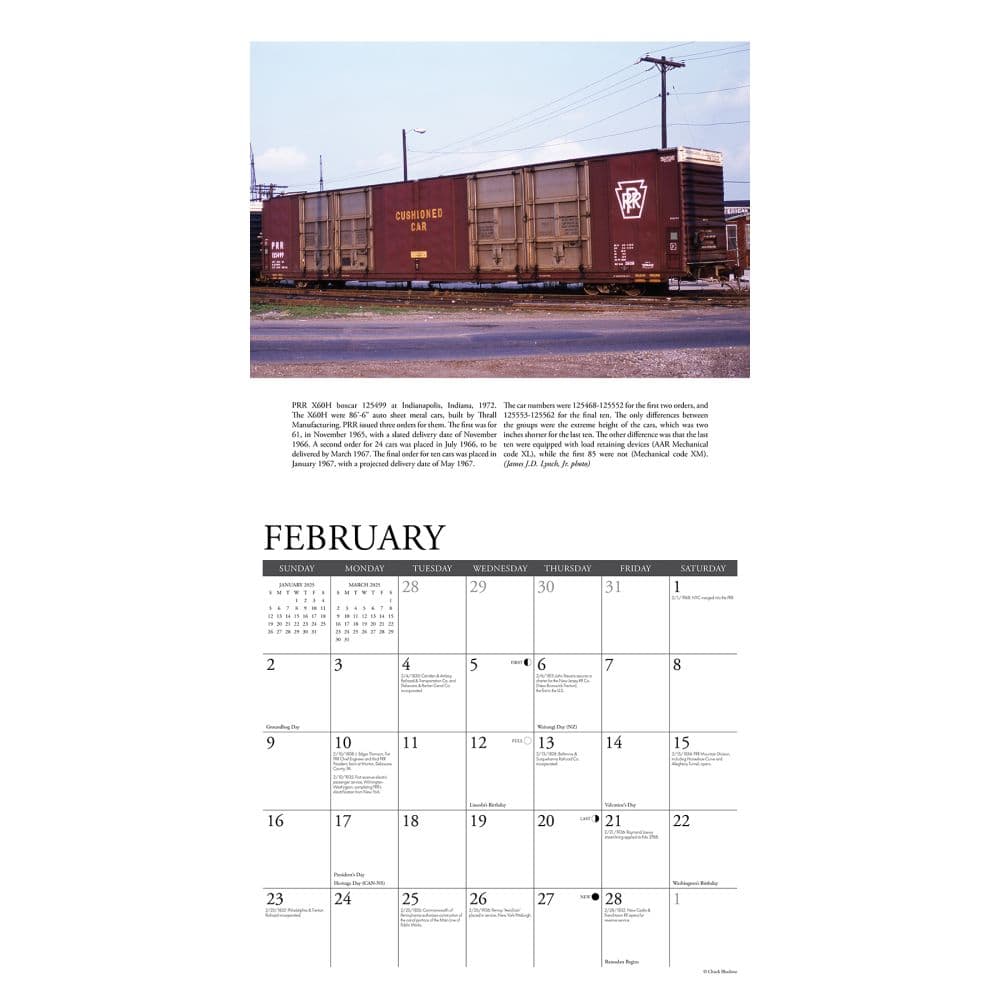 Pennsylvania Railroad 2025 Wall Calendar Second Alternate Image width=&quot;1000&quot; height=&quot;1000&quot;