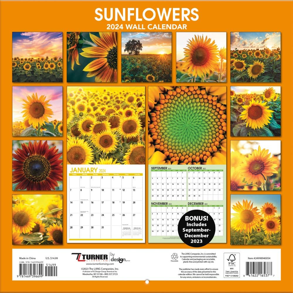 Sunflowers 2024 Wall Calendar Calendars Com   1bbad779 1496 486f A11a 4af0dcc957e5