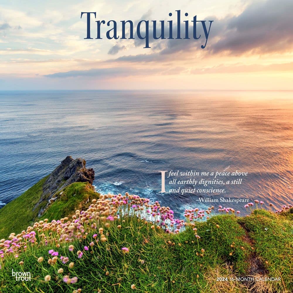 Tranquility 2024 Wall Calendar Main Product Image width=&quot;1000&quot; height=&quot;1000&quot;