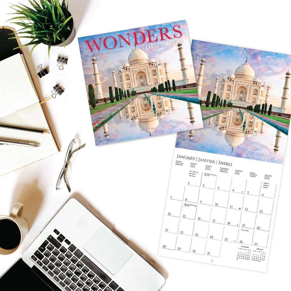 Wonders of the World 2024 Mini Wall Calendar Third Alternate Image width=&quot;1000&quot; height=&quot;1000&quot;