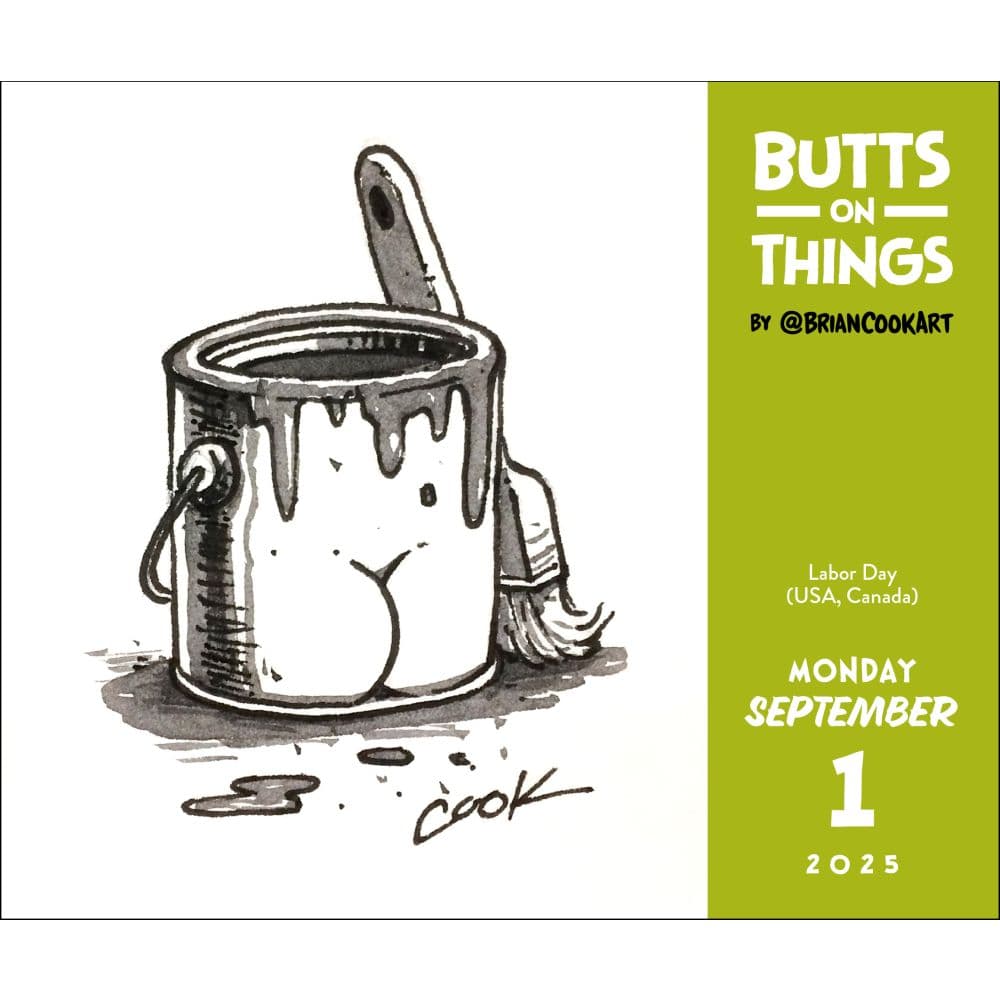 Butts on Things 2025 Desk Calendar