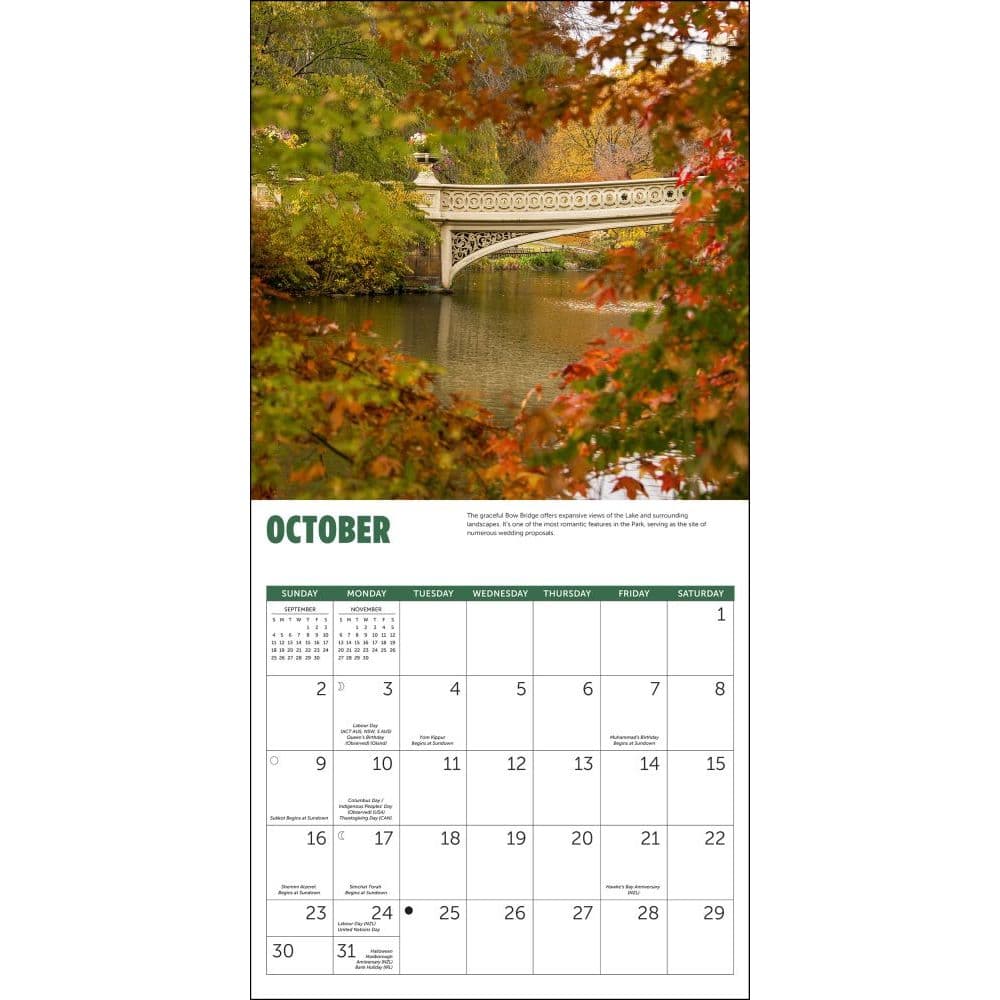 Central Park Conservancy 2022 Wall Calendar - Calendars.com