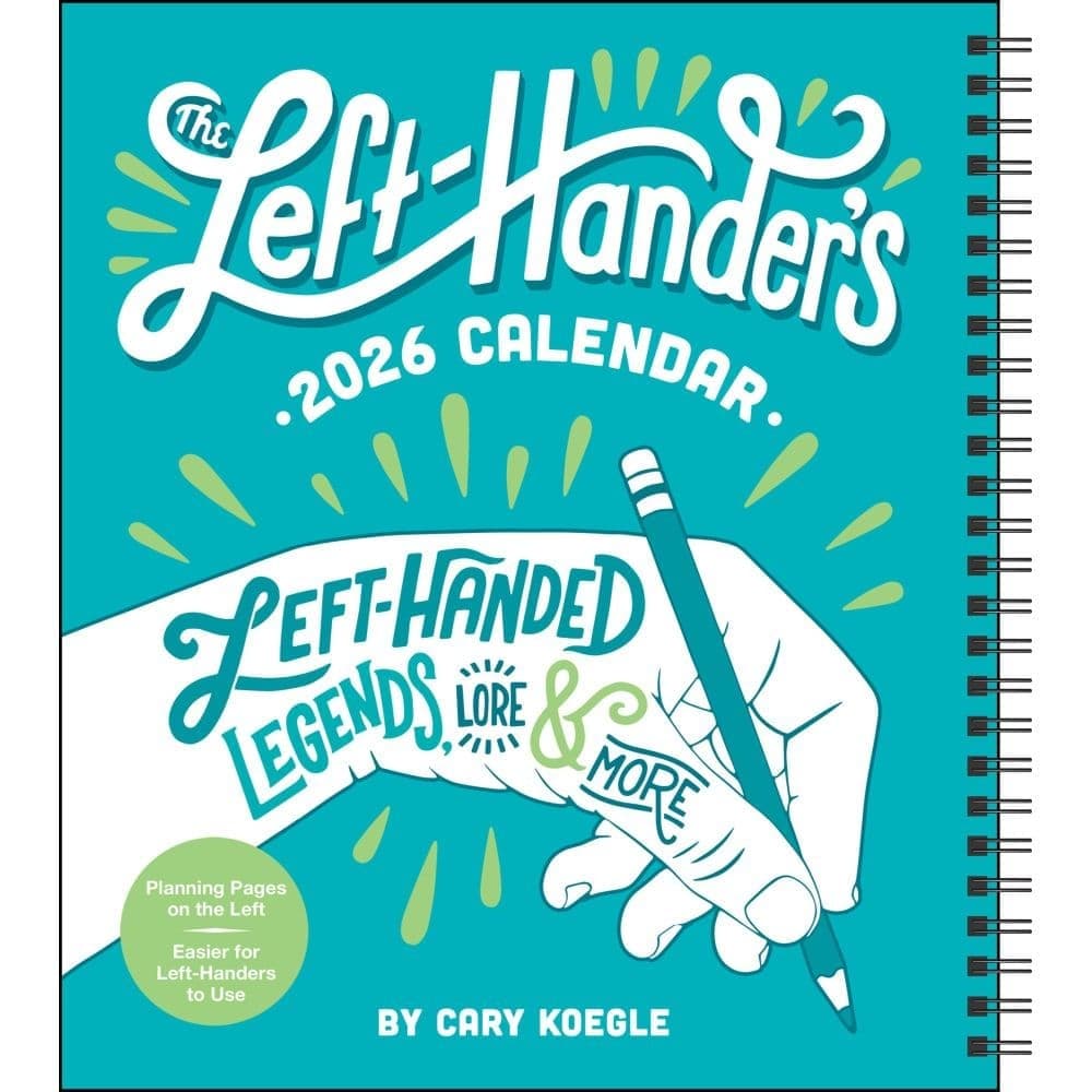 Left Handers 2026 Engagement Planner Main Product Image