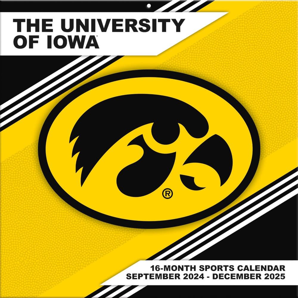 COL Iowa Hawkeyes 2025 Wall Calendar Main Product Image