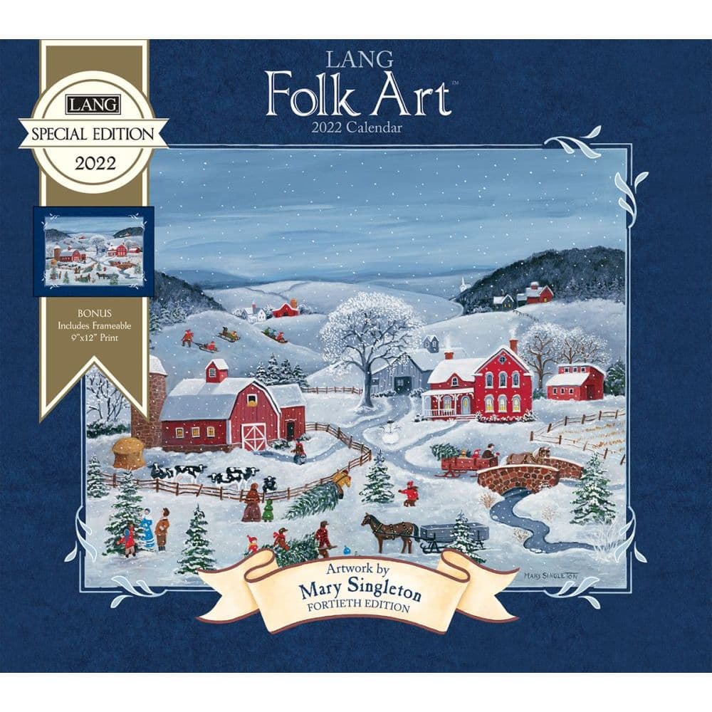 Lang Folk Art 2022 Special Edition Wall Calendar - Calendars.com