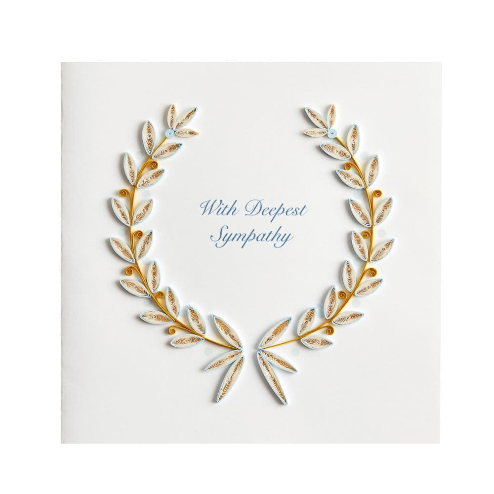 Wreath Quilling Sympathy Card First Alternate Image width=&quot;1000&quot; height=&quot;1000&quot;