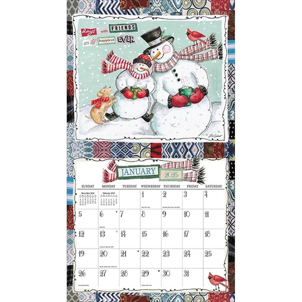 Happy Life by Lori Siebert 2025 Wall Calendar