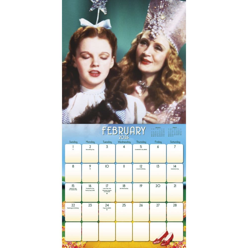 Wizard of Oz Exclusive With Bonus Print 2026 Wall Calendar Third Alternate Image