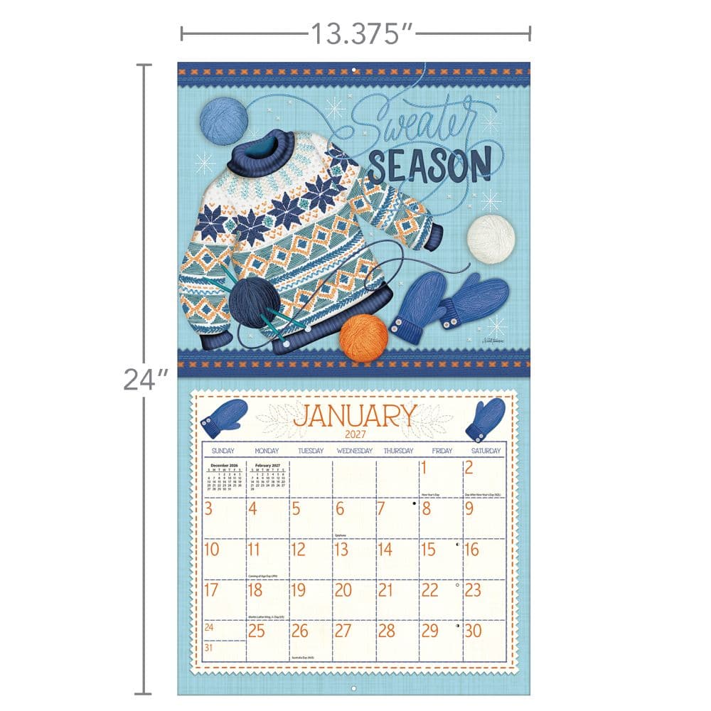 Handmade Happiness 2027 Wall Calendar by Nicole Tamarin Third Alternate Image