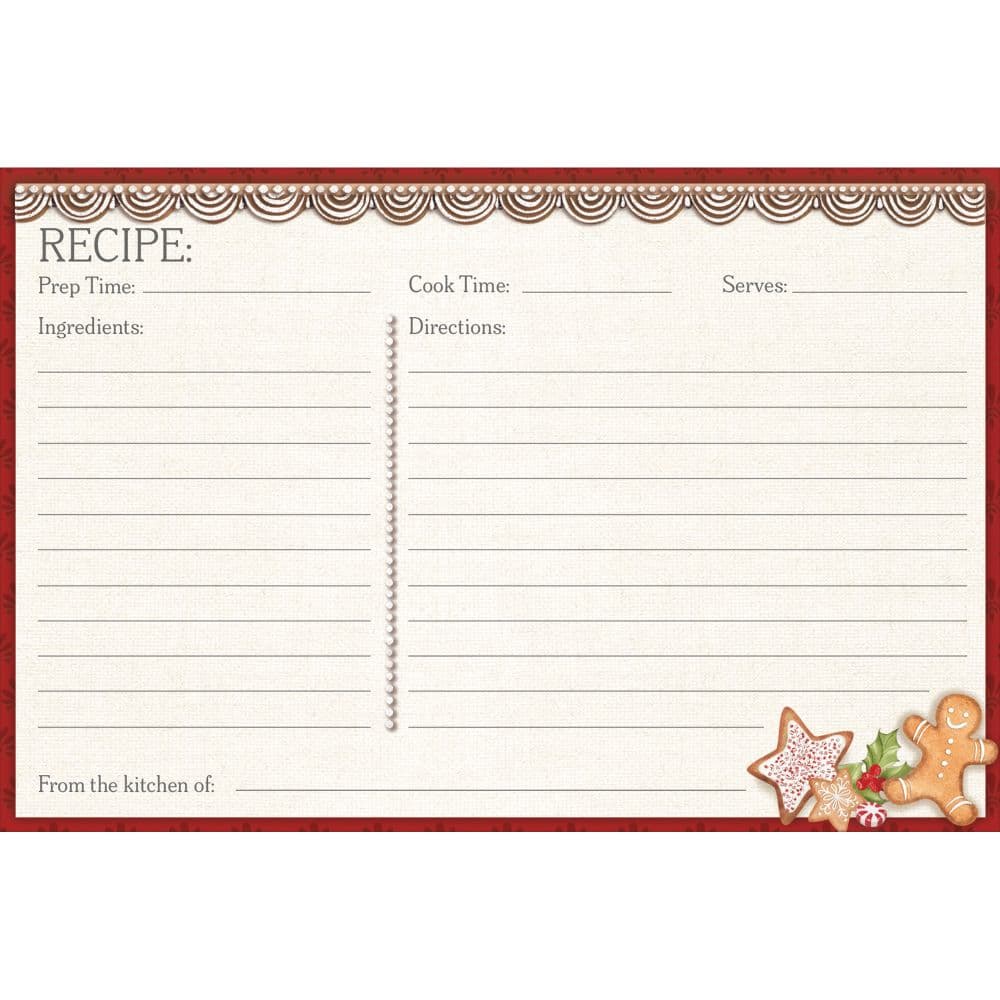 Holidays are Homemade Recipe Cards First Alternate Image
