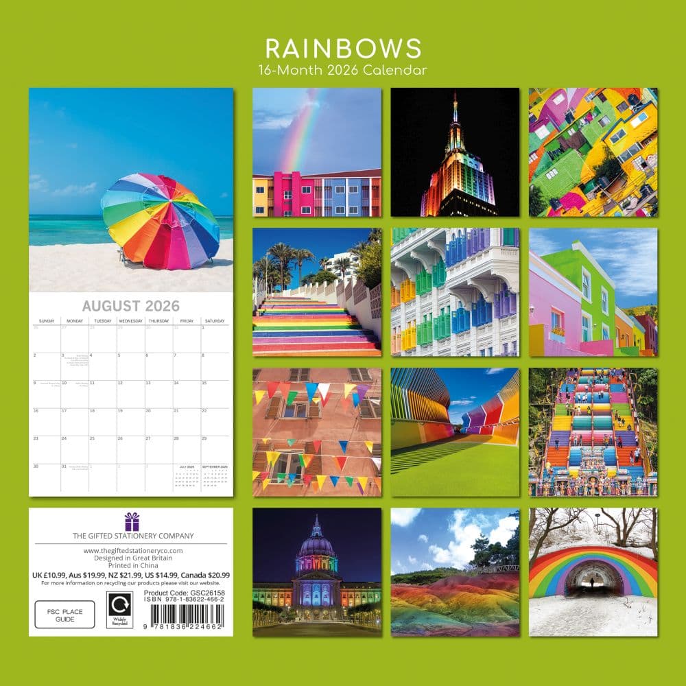 Rainbows 2026 Wall Calendar First Alternate Image