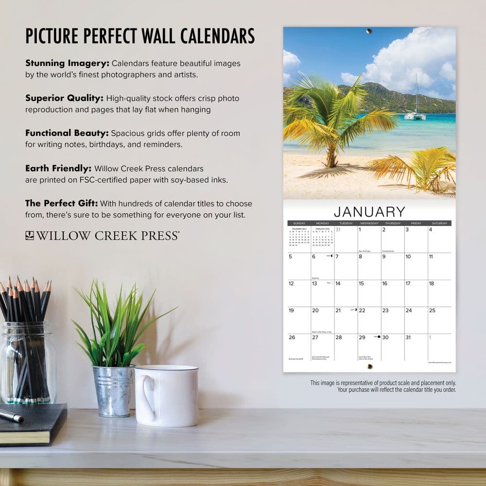 National Parks of the West Travel Events 2025 Wall Calendar Alt4