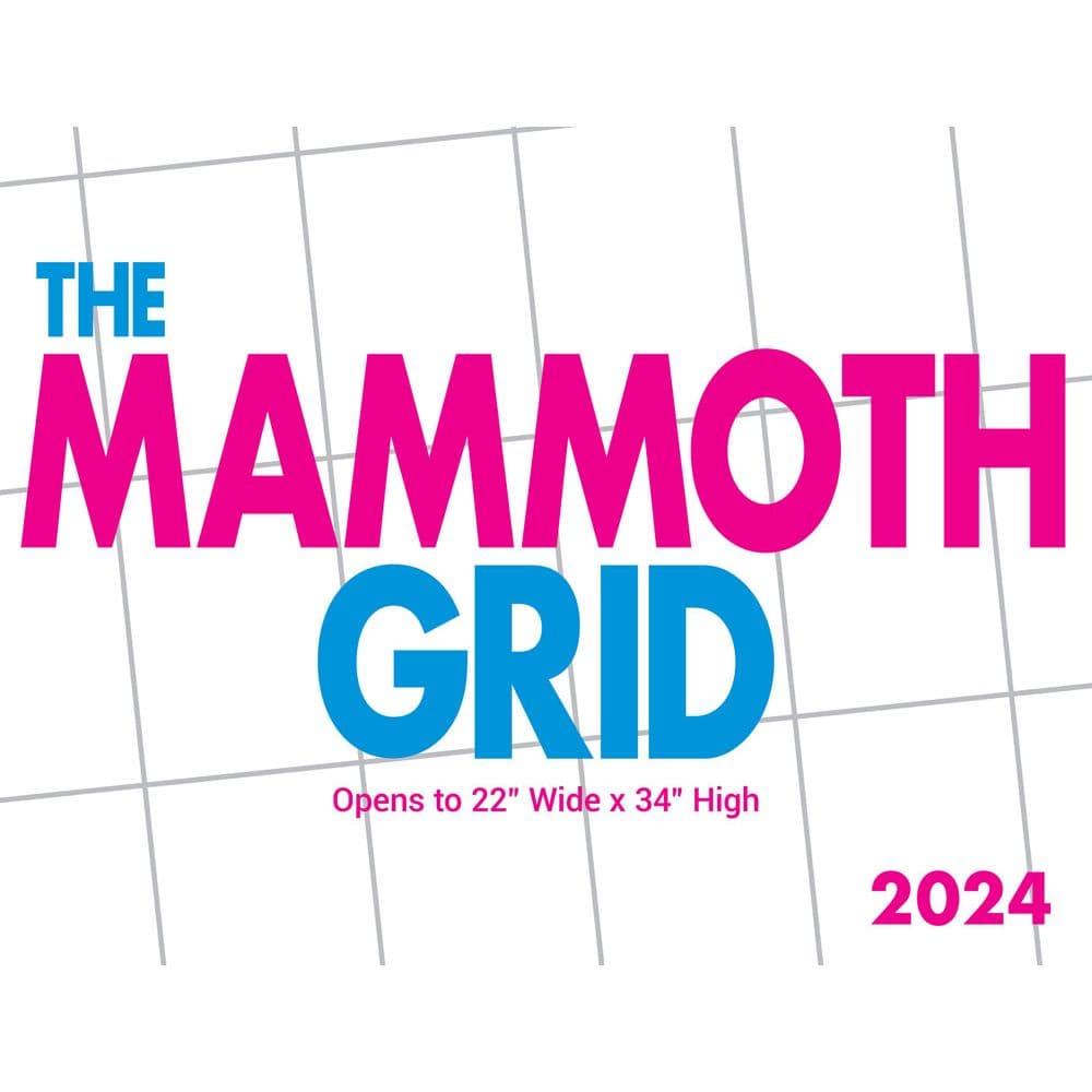 Mammoth Grid 2024 Wall Calendar