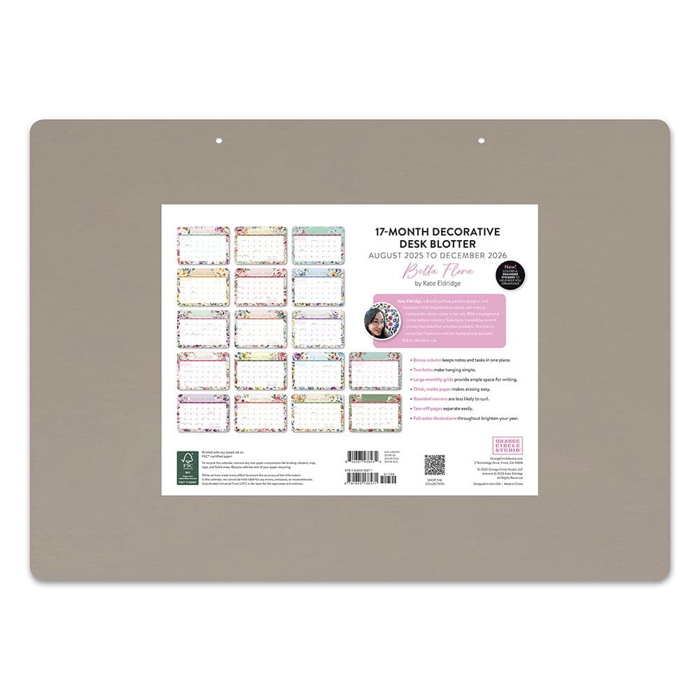 Bella Flora Decorative 2026 Desk Pad First Alternate Image