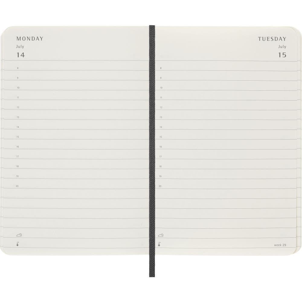 Moleskine Pocket Black Daily Soft Cover 2025 Planner Fourth Alternate Image