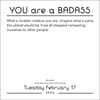image You Are a Badass 2026 Desk Calendar Second Alternate Image