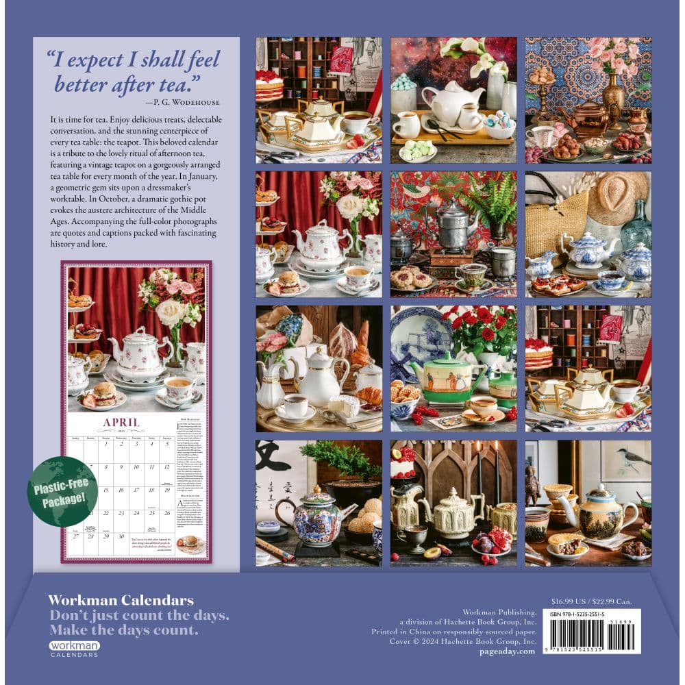 Teapot 2025 Wall Calendar Fourth Alternate Image width=&quot;1000&quot; height=&quot;1000&quot;