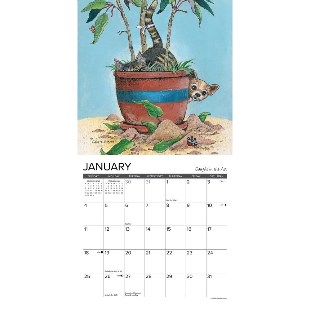 Paws and Claws by Gary Patterson 2026 Mini Wall Calendar Second Alternate Image