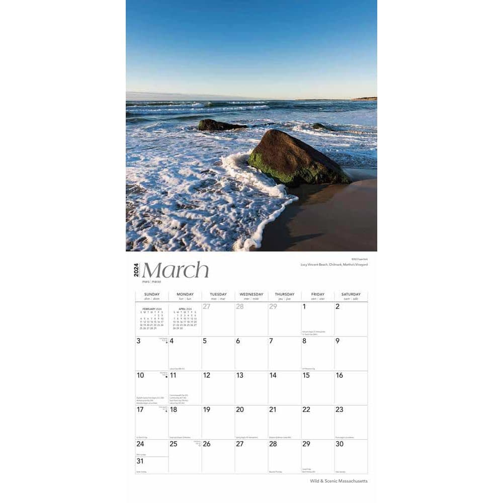 Massachusetts Wild and Scenic 2024 Wall Calendar Second Alternate Image width=&quot;1000&quot; height=&quot;1000&quot;
