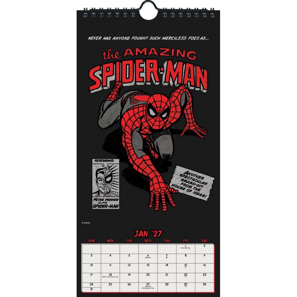 Marvel Comics 2027 Slim Wall Calendar Second Alternate Image