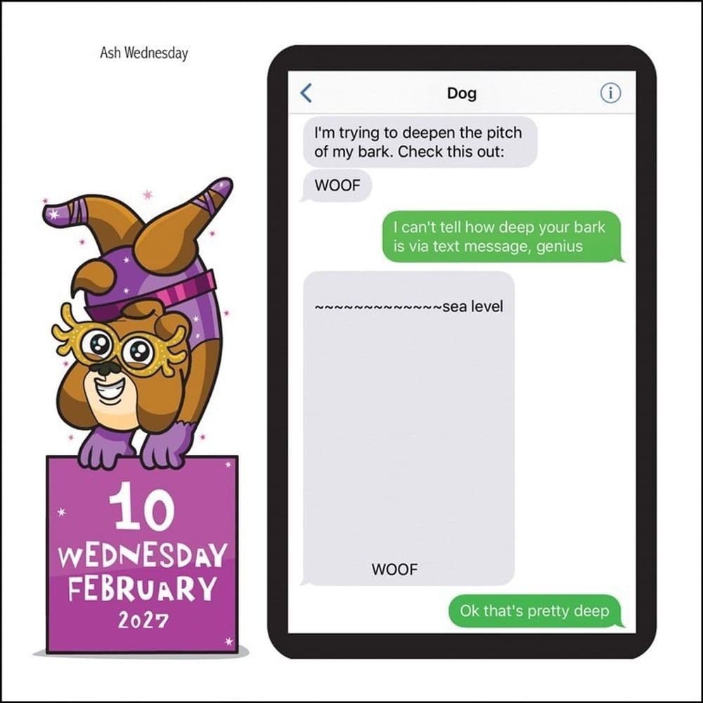 Texts from Dog 2027 Desk Calendar Second Alternate Image