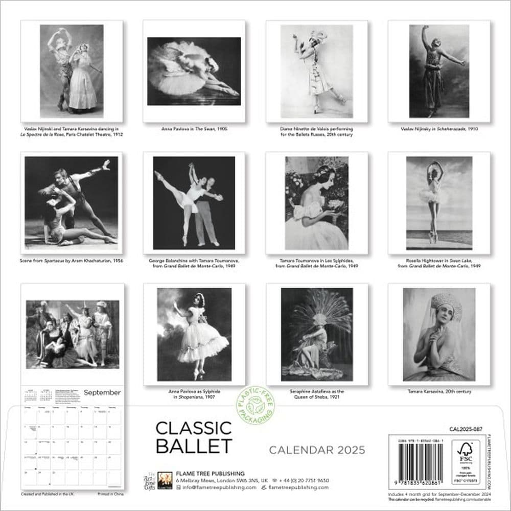 Classic Ballet 2025 Wall Calendar First Alternate Image