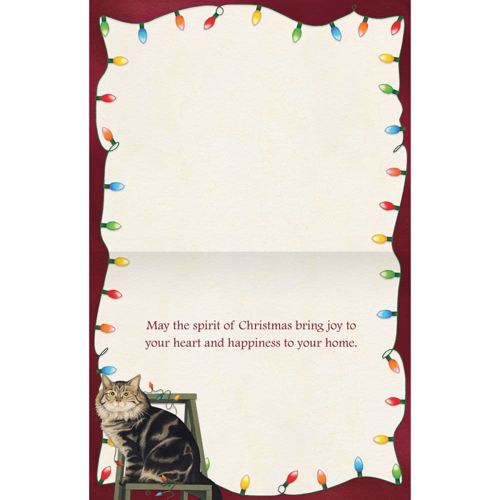 Stringing Lights Boxed Christmas Cards by Lowell Herrero Second Alternate Image