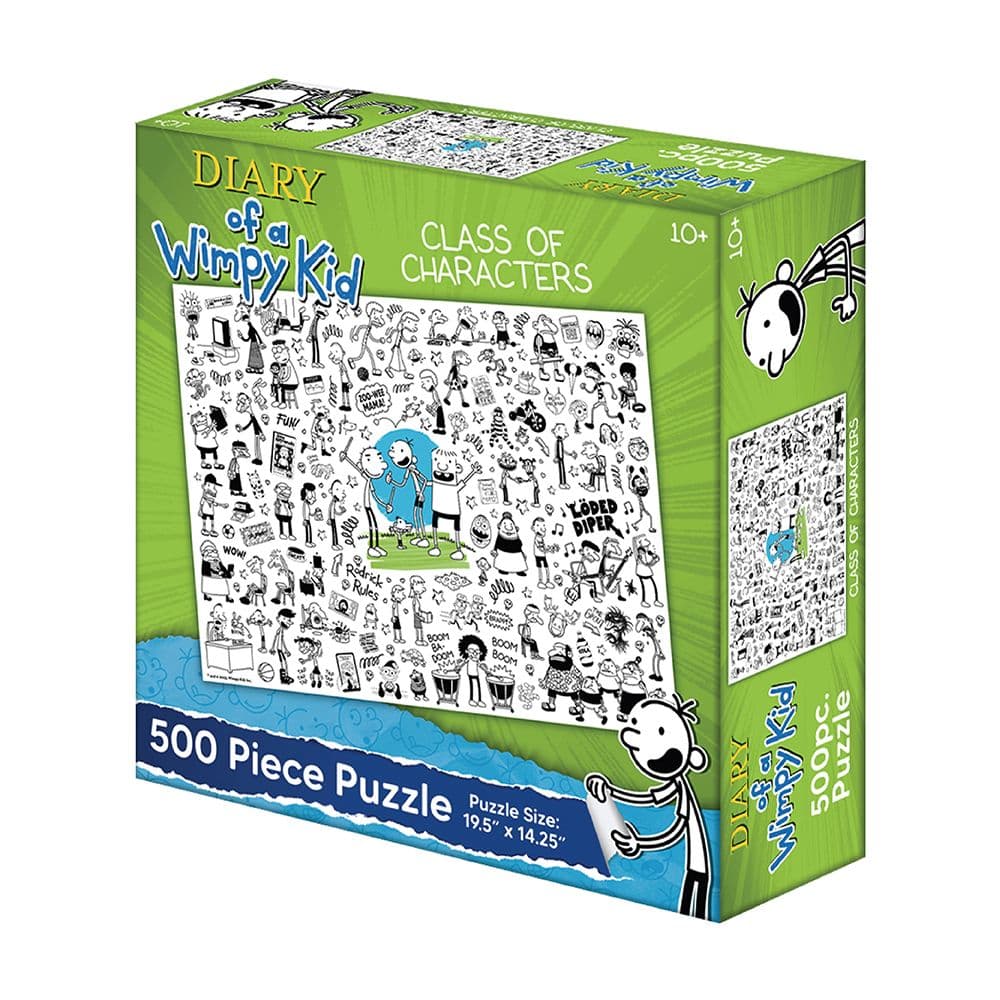 Diary of a Wimpy Kid Class Characters 500 Piece puzzle side