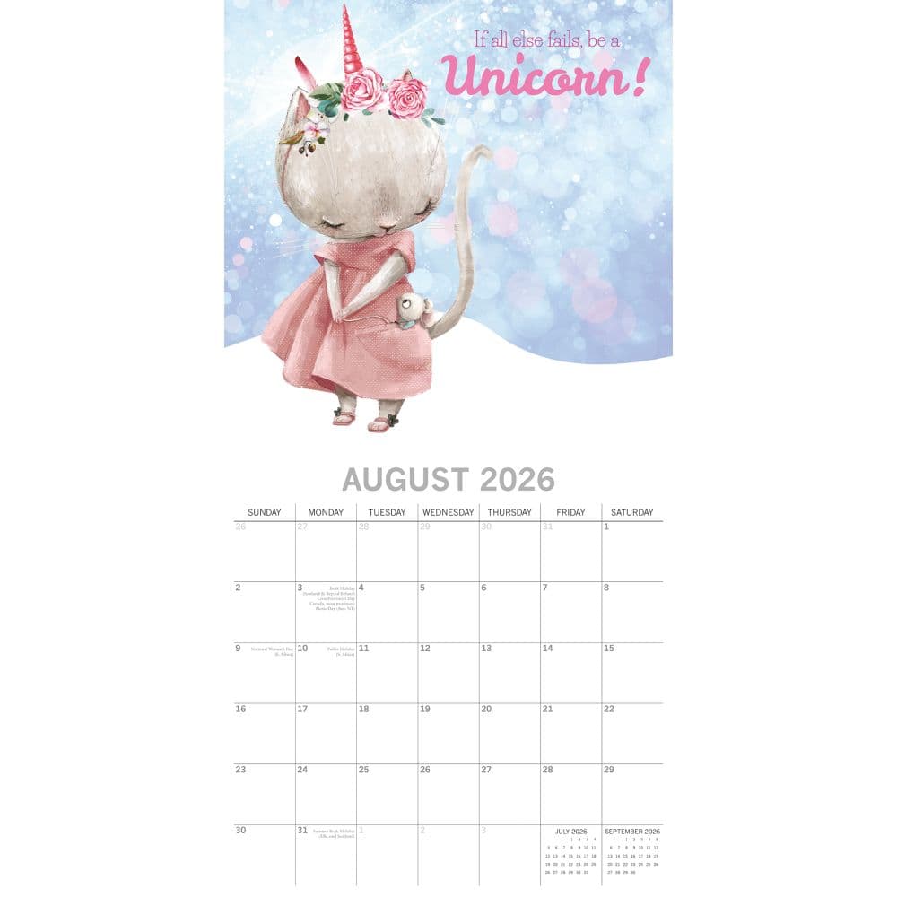 Born to be a Unicorn 2026 Wall Calendar Third Alternate Image