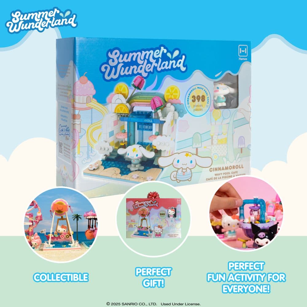 Sanrio Building Blocks Cinnamoroll Wave Pool Cafe First Alternate Image