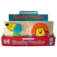 image Chunky 4 Piece Puzzle with Display - Styles May Vary Main Product Image