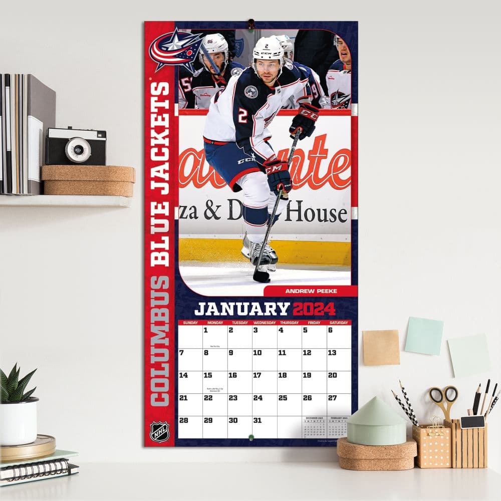 Columbus Blue Jackets 2024 Wall Calendar